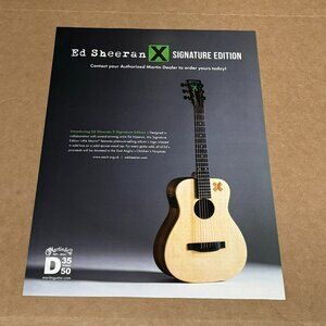 Ed Sheeran X Signature Edition - Martin & Co Guitars - 2015 Print Advertisement